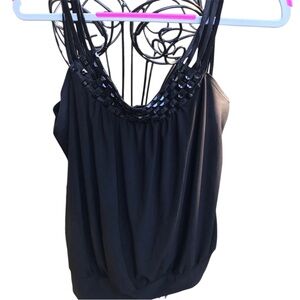 🦉EUC Perception Women’s Black Strap Style Tank With Stud Embellishments Med